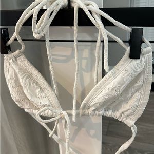 Montce White Eyelet Top